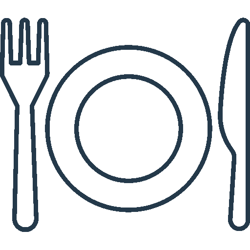 Icone diététique-assiette et couverts